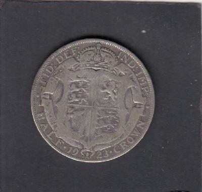 Beschrijving: 1/2 Crown  GEORGIUS V